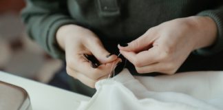 Person Sewing