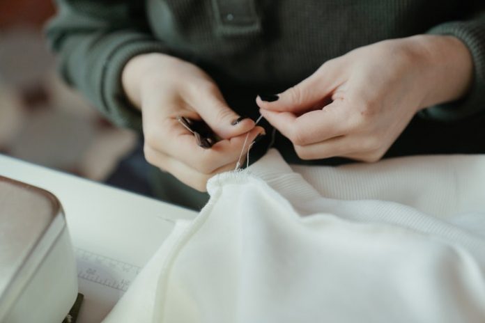 Person Sewing