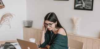 Happy Lady on Laptop