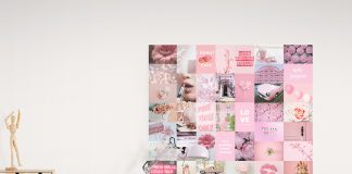 Dreamy Pink collage kit by Luna Collages