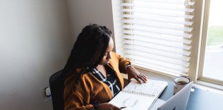 Woman Working from Home