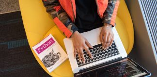 Woman Working on Laptop