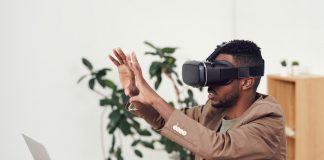 Man Using AR Technology