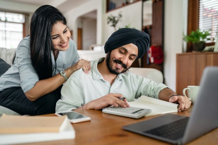 Couple Working on Finances