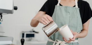 Coffee Poured in Cup