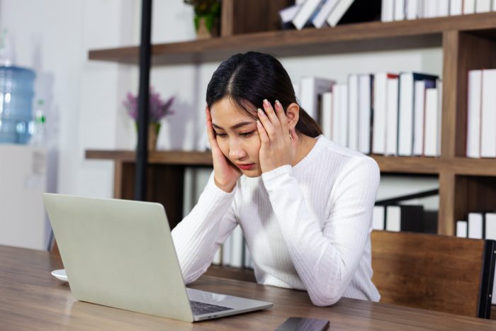 Worried Businesswoman