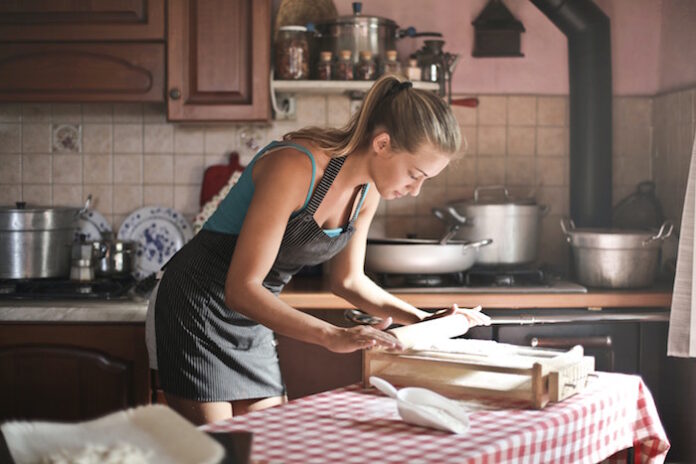 Woman Baking in Kitchen