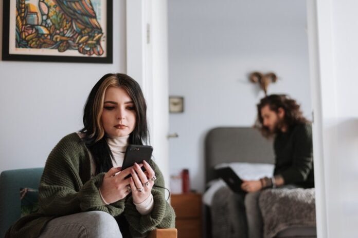 Stressed Couple at Home