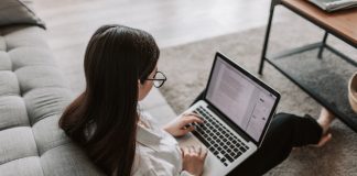 Woman Working from Home