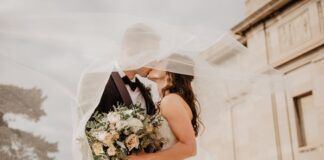 Couple at Wedding