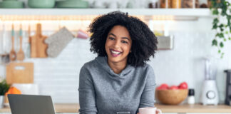 Woman Working at Home