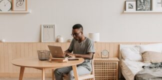 Businessman Working at Home