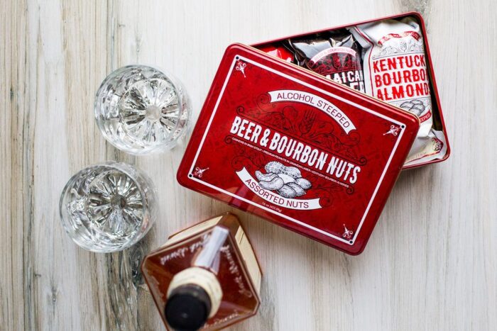 Sugar Plum Beer & Bourbon Nuts Gift Tin