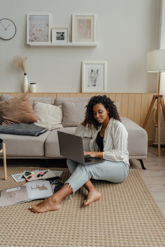 Person Working at Home