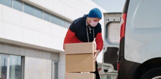 Man with Boxes