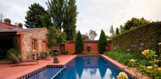 Pool in Backyard