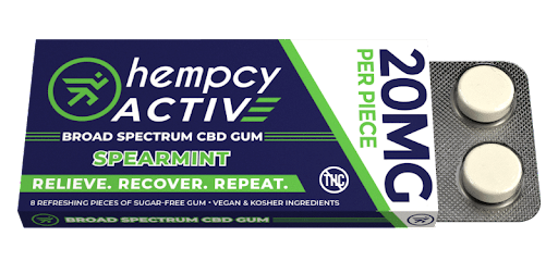 Hempcy’s CBD Spearmint Gum