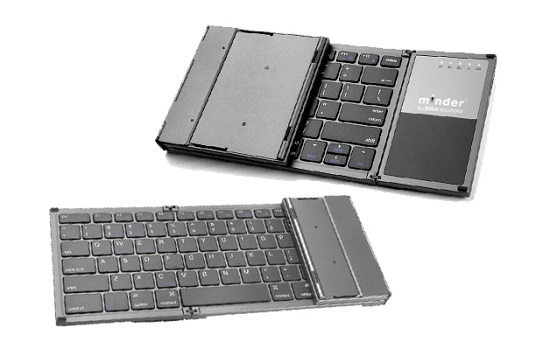 minder Portable Folding Bluetooth Keyboard