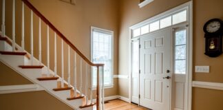 Wood floor in house