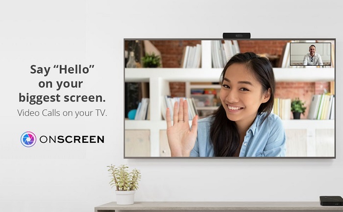 onscreen spark tv video calling system