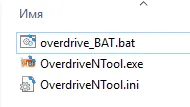 Example folder contents for working with OverdriveNTool