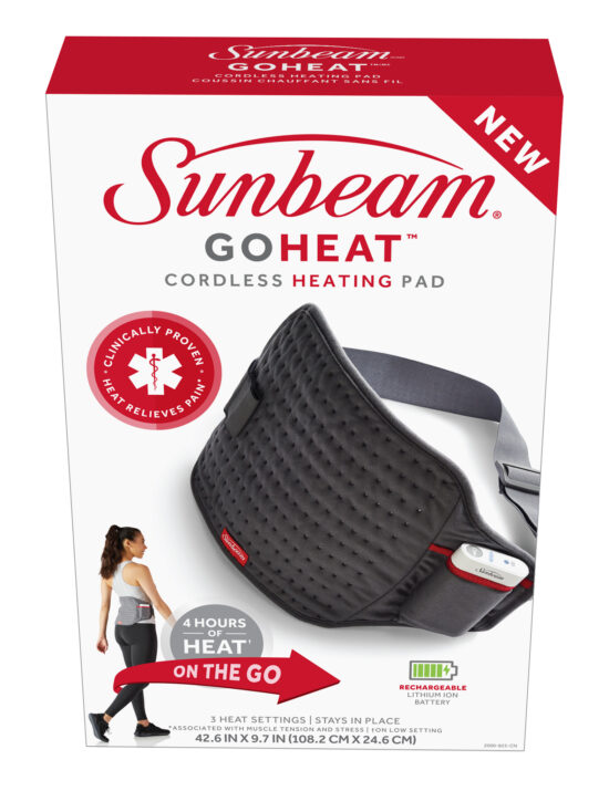 Sunbeam goheat cordless heating pad