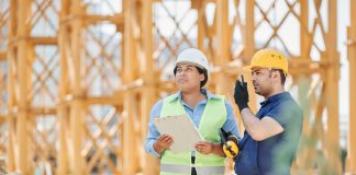 People working on construction projects