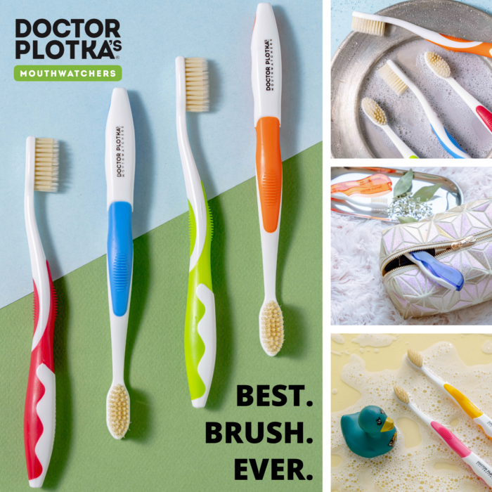 Doctor Plotka's Travel Toothbrush and All-Natural Fluoride Free Whitening Toothpaste