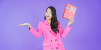 Business Person with gift