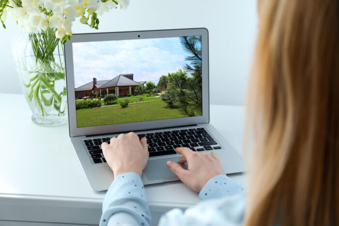 Person Looking at Real Estate Virtual Tour