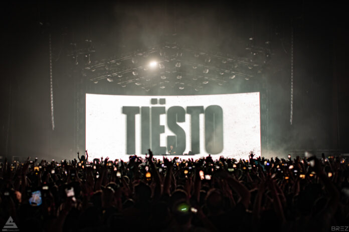 Tiesto plays for a sold-out show at the Armory in Minneapolis. Photo credit: Brez Media
