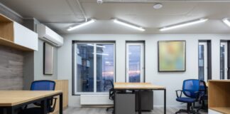 LED lighting in office