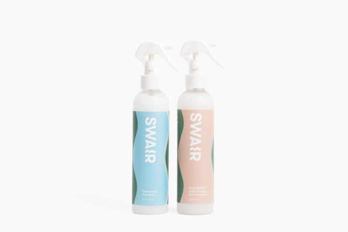 SWAIR Sweatshield and Showerless Shampoo 8oz bottles and Conditioner
