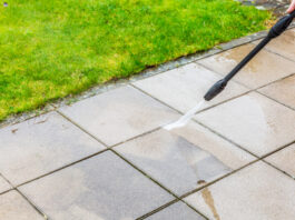 Professional patio cleaning
