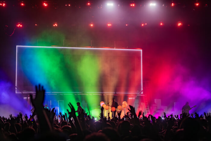 Captivating lights on Porter Robinson's stage setup. Photo credit: Brez Media