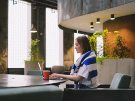 A Woman Working on Her Laptop-Live Interaction