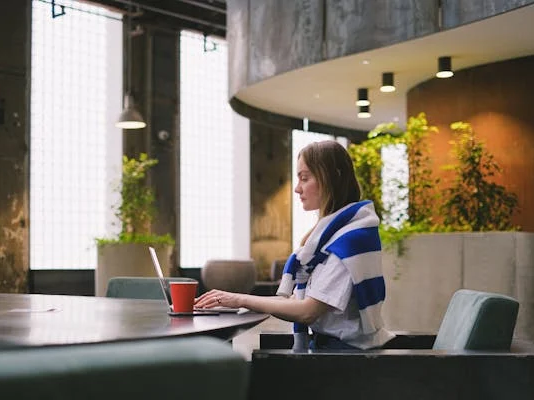 A Woman Working on Her Laptop-Live Interaction