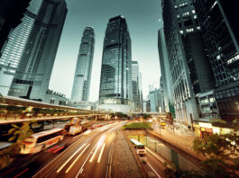 Vibrant HK skyline with light trails, symbolising AsiaBC’s fast & seamless Hong Kong company registration