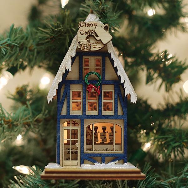 Old World Christmas Wooden Cottages Father's Day
