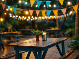 Bistro Light Installation