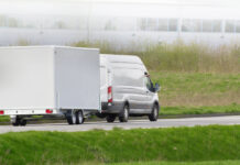 How to Prevent Trailer Theft Anywhere Secured utility trailer at dusk