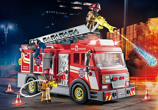 Playmobil Fire Truck with Flashing Lights