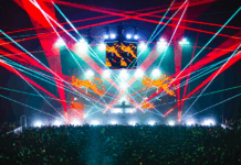 Post-Holiday House: Sound in Motion Hosts Mau P in Minneapolis EDM music venue filled with lights, lasers, and visuals during post-holiday show.