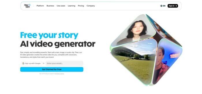 HeyGen AI avatar video creator