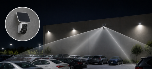 Parking Lot Cameras with Night Vision