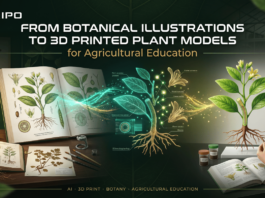 From Botanical Illustrations to 3D Printed Plant Models