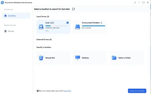 RecoverGo-File Recovery Software
