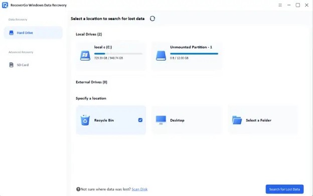 RecoverGo-windows data recovery