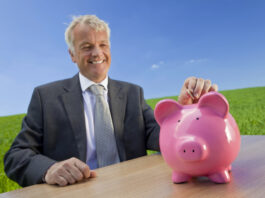 Self-employed person managing finances with a credit union