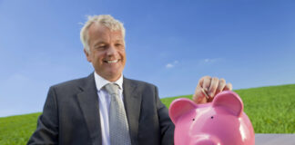 Self-employed person managing finances with a credit union